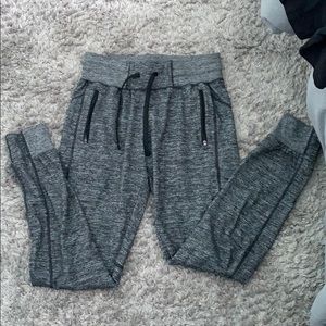 Curved and Combat boots Grey joggers